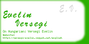 evelin versegi business card